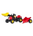 Трактор Rolly Toys Kid-X с ковшом и прицепом, 23127