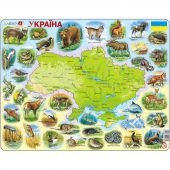 Карта Украины - животный мир