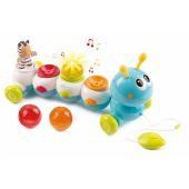Электронная игрушка Smoby Toys Cotoons Гусеница со звуковым и световым эффектами, 12 мес.+, 110422