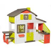 Домик детский Smoby toys Для друзей с летней кухней, дверным звонком и столиком, 3+, 810202