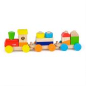 Ігровий набір Viga Toys Поїзд кольоровий з кубиків, 51610