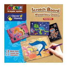 Набор для гравировки Avenir Clever Hands Scratch Board Mysterious Ocean