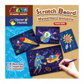 Набор для гравировки Avenir Clever Hands Scratch Board Mysterious Universe