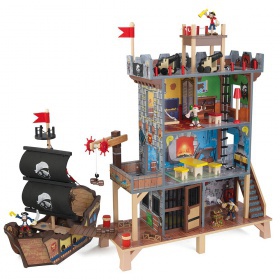Детский игровой набор KidKraft 63284 «Пиратская крепость с кораблем»