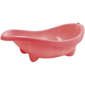 Ванночка со сливом  OK Baby Laguna, розовый (37930030/48)