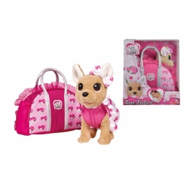 Собачка SIMBA TOYS Chi Chi Love  чихуахуа Розовая мода, с сумочкой, 20 см. , 5893346