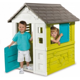 Домик детский Smoby toys Радужный со ставнями, 2+, 810710