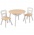 Столик и 2 стульчика KidKraft 27027 «Round Natural»