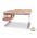 Детский стол Mealux Oxford Wood PN с ящиком (арт. BD-920 Wood PN с ящиком) - столешница дерево / накладки розовые (коробок-3 шт.