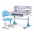 Комплект мебели Evo-kids (стол + стул + полка) BD-21 BL - столешница бело-лиловая / пластик голубой