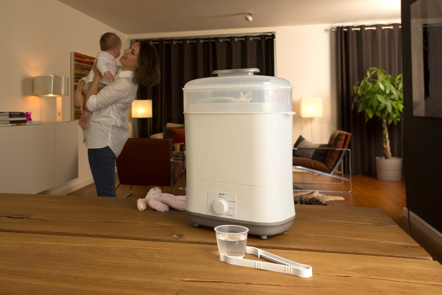 Электрический паровой стерилизатор с функцией сушки Alecto, BF-55