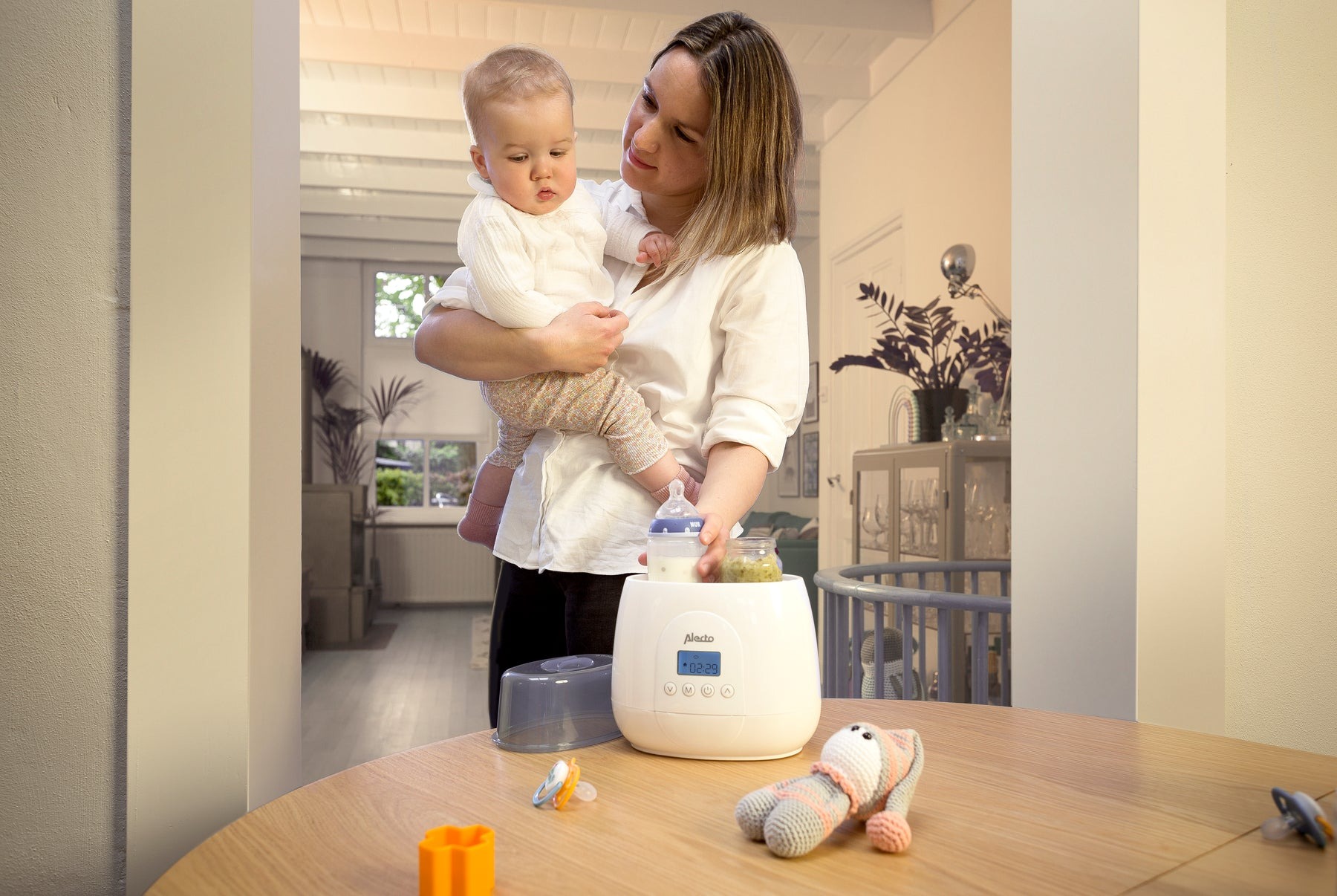 Подогреватель для бутылочек цифровой Alecto 3 в 1, BW700TWIN