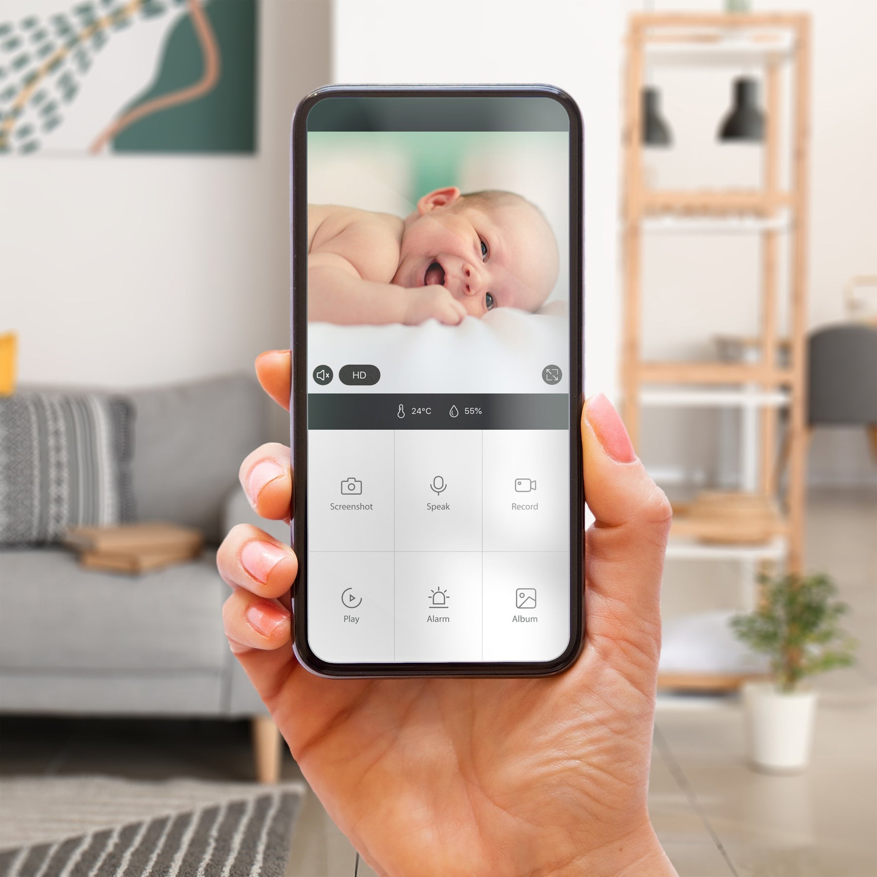 Радионяня Alecto Wi-Fi с камерой, SMARTBABY10BE