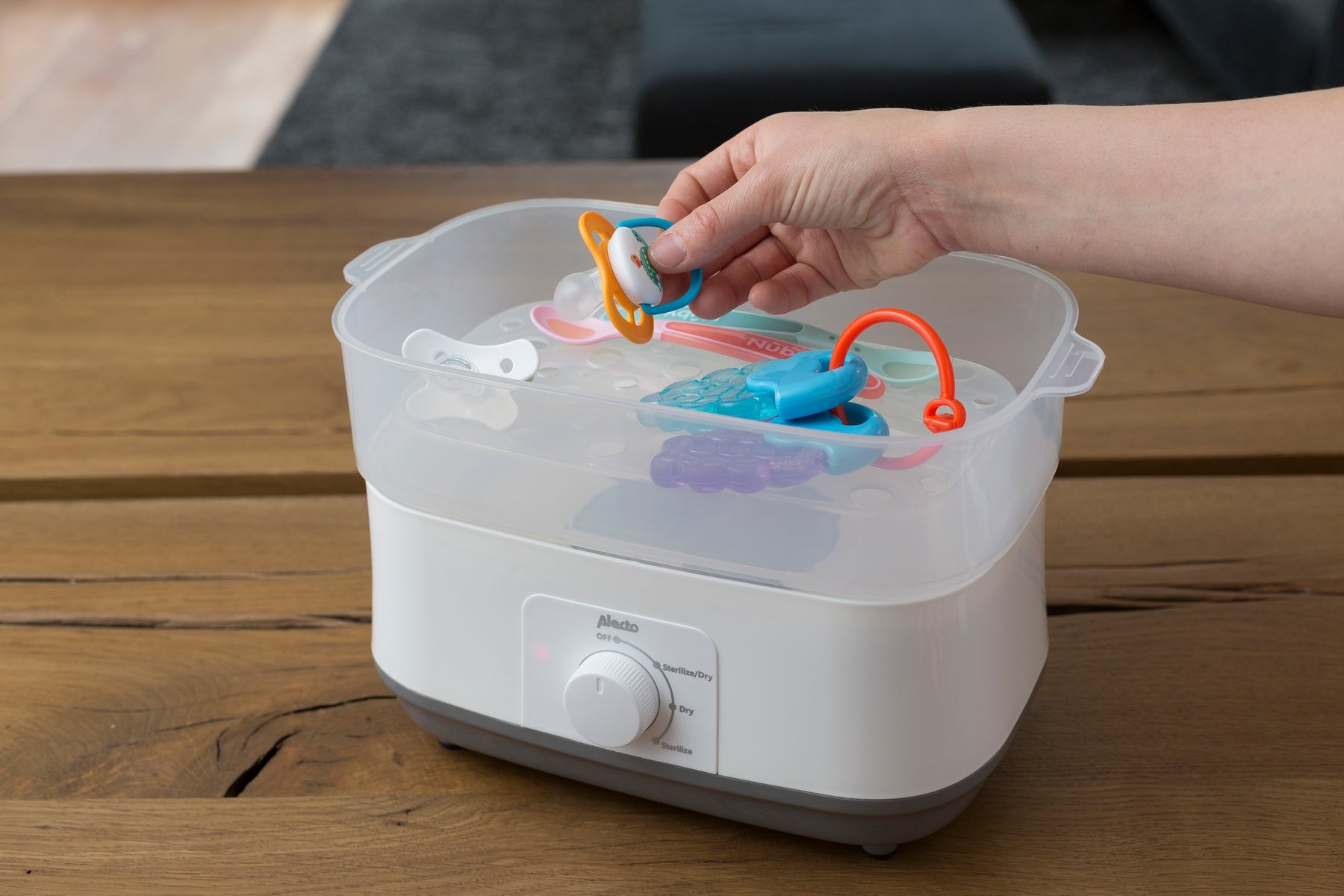 Электрический паровой стерилизатор с функцией сушки Alecto, BF-55