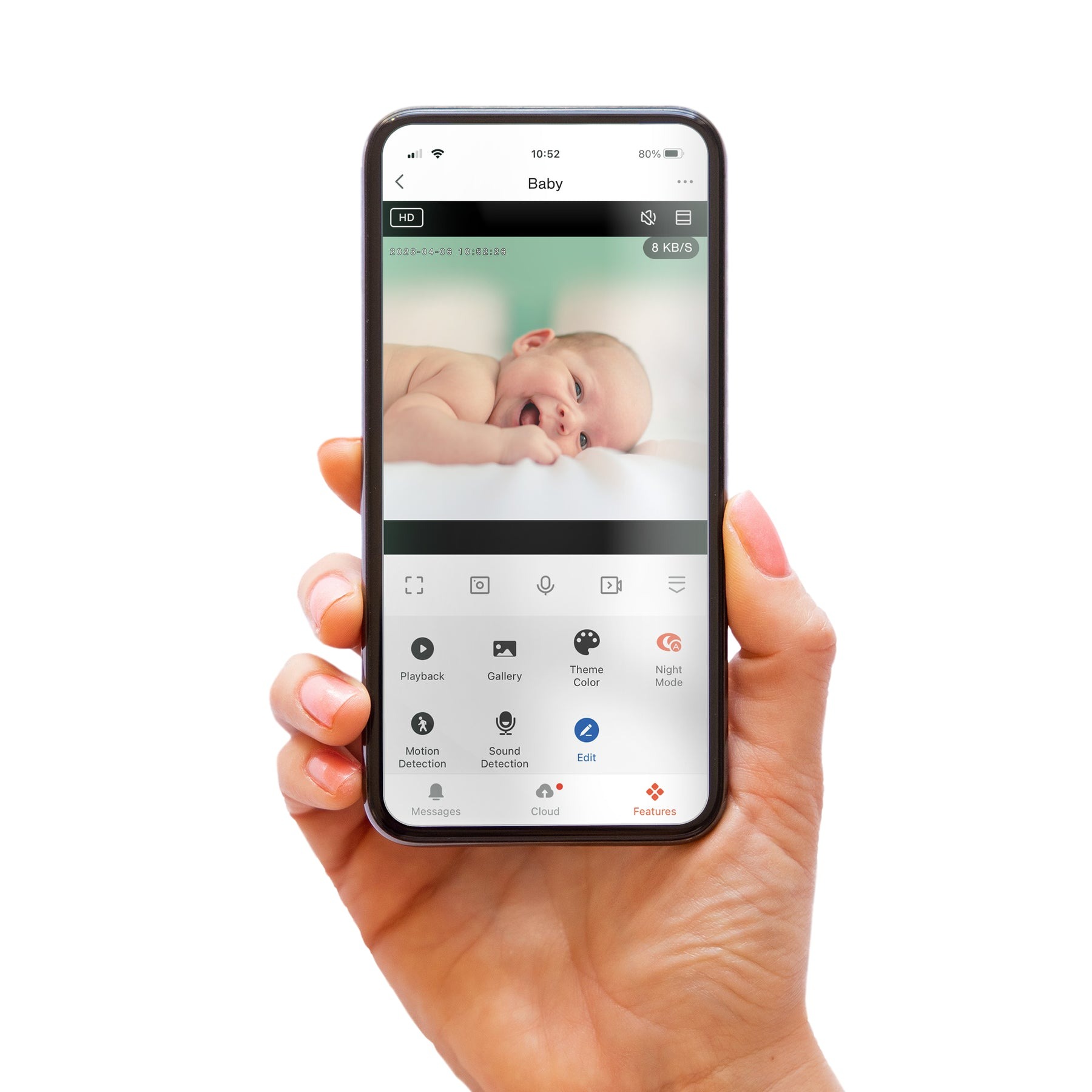 Радионяня Alecto Wi-Fi с камерой, SMARTBABY5