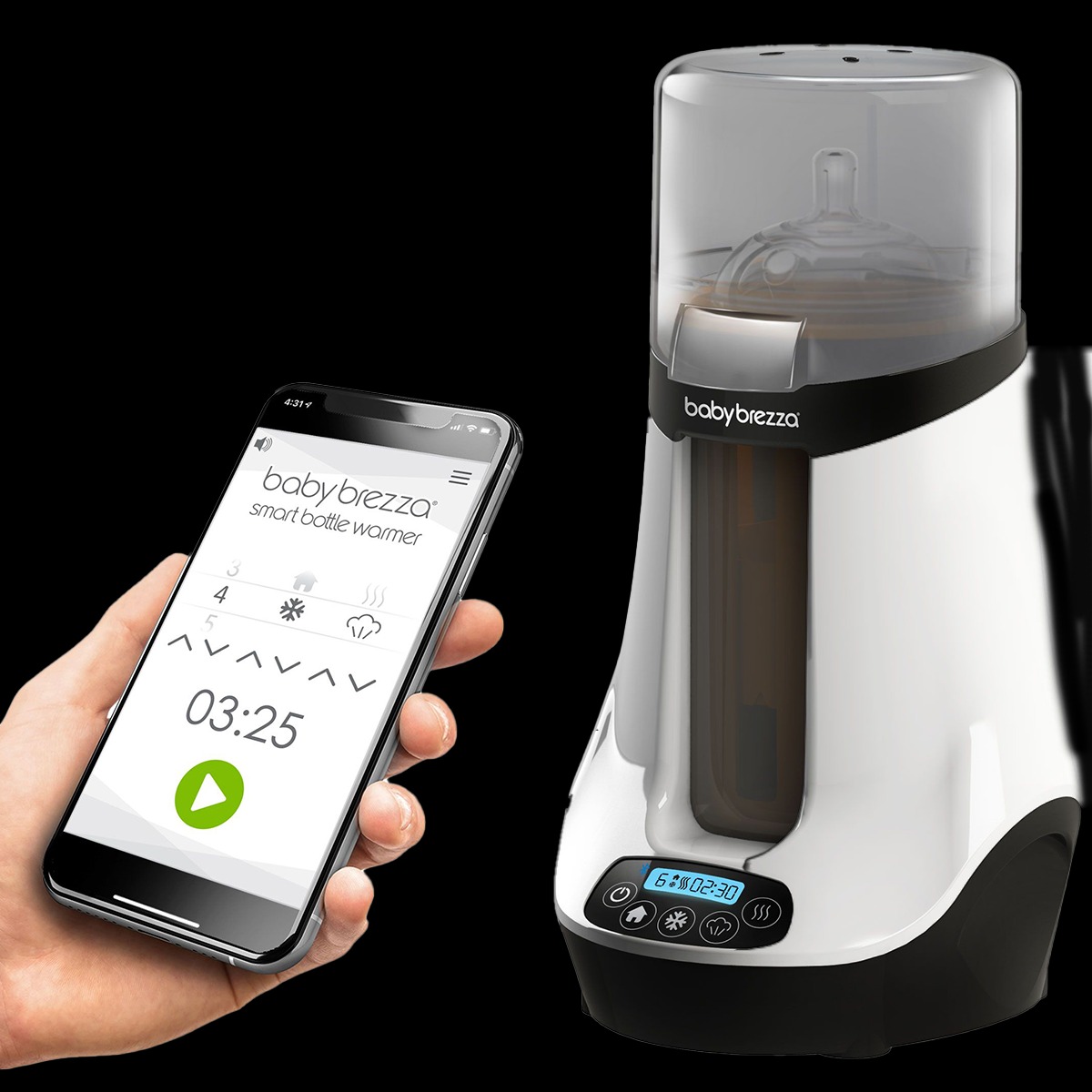 Умный подогреватель бутылочек для молока и смесей Baby Brezza Safe + Smart Bottle Warmer, BRZ00139