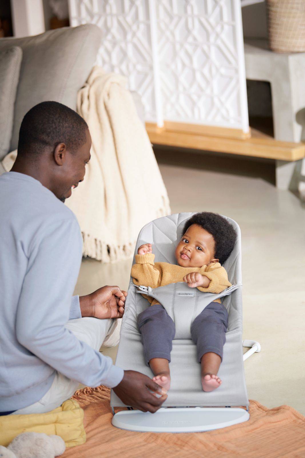 Кресло-качалка BabyBjorn Bliss Cotton