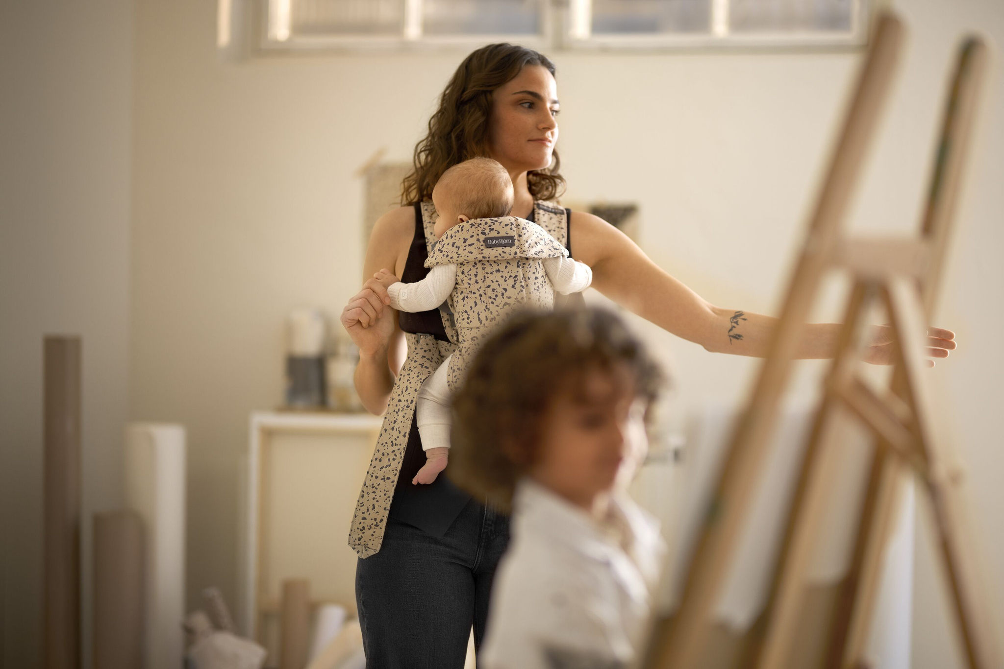 Рюкзак-кенгуру BabyBjorn Mini Woven