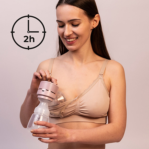 Молокоотсос аккумуляторный BabyOno Pico (3 режима работы), 1485