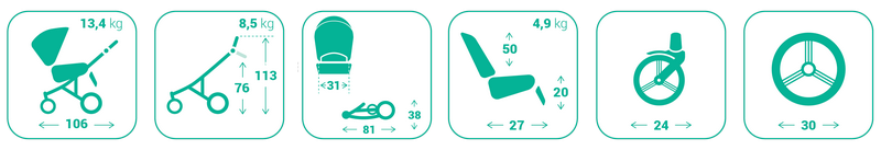 Прогулочная коляска Bebetto NICO ESTILO