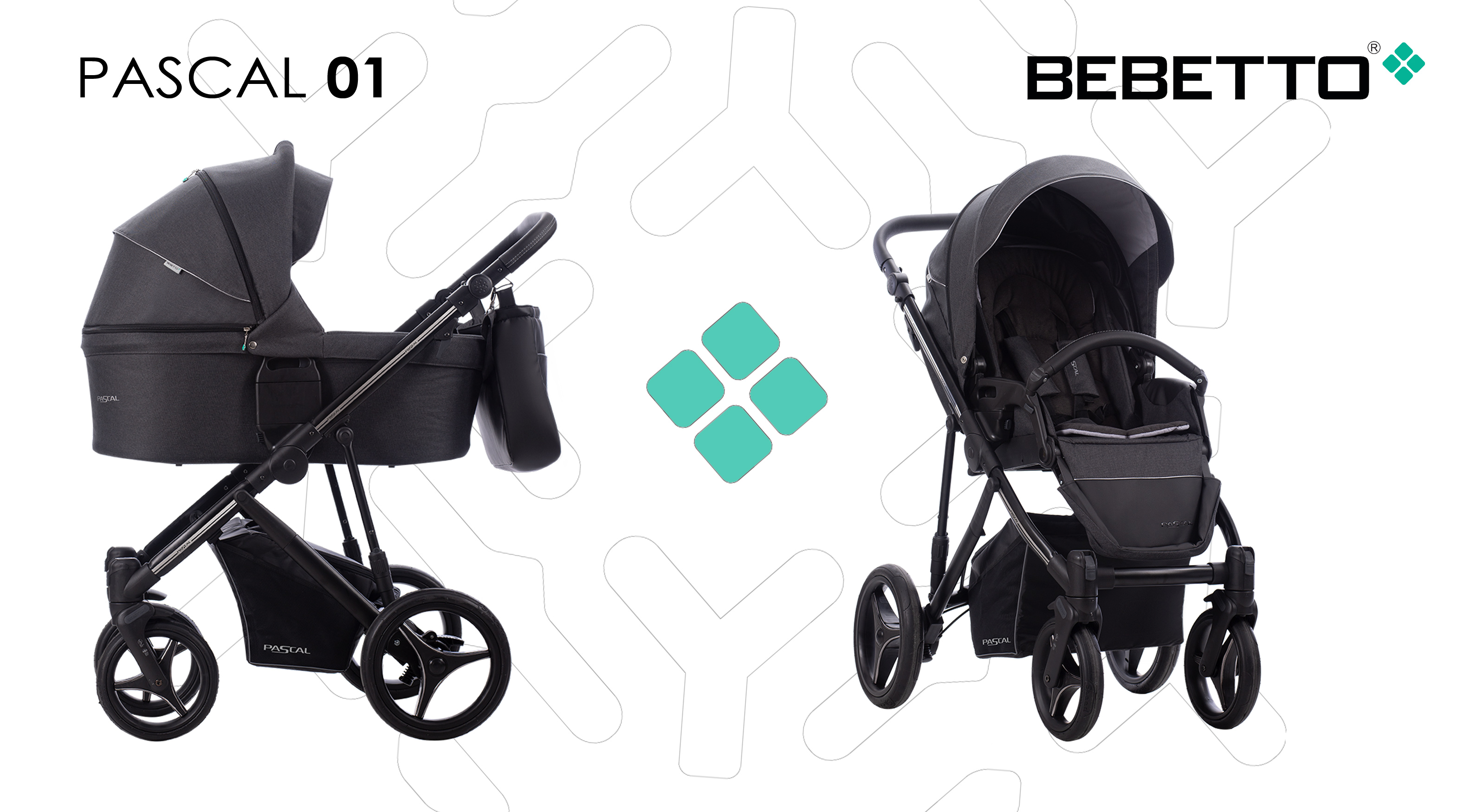 Универсальная коляска 2 в 1 Bebetto Pascal