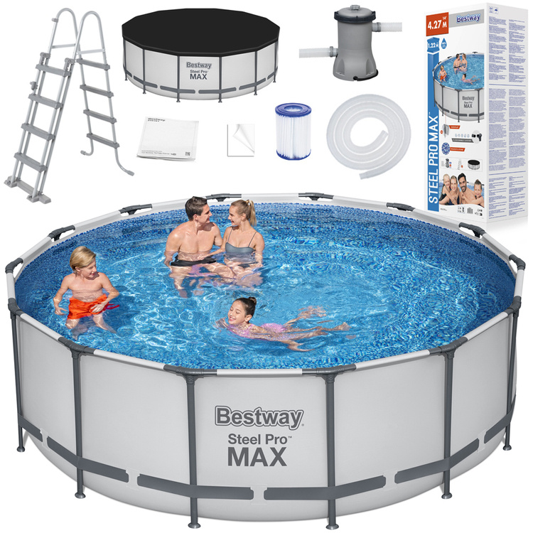 Бассейн каркасный круглый 10 в 1 Bestway 427х122 см 15232 л, 5612X