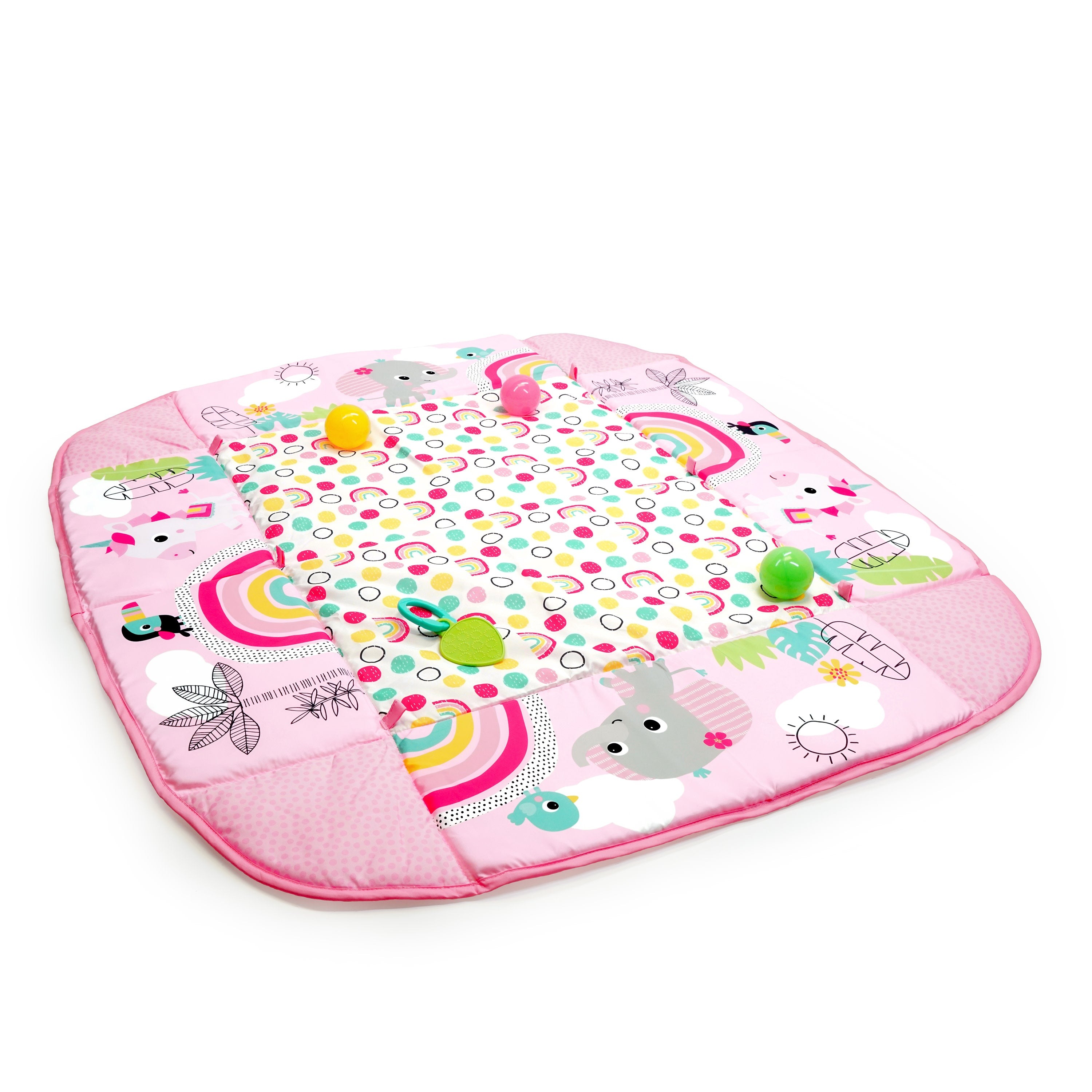 Игровой развивающий коврик Bright Starts Your Way Ball Play Rainbow Tropics с шариками, 74451126251