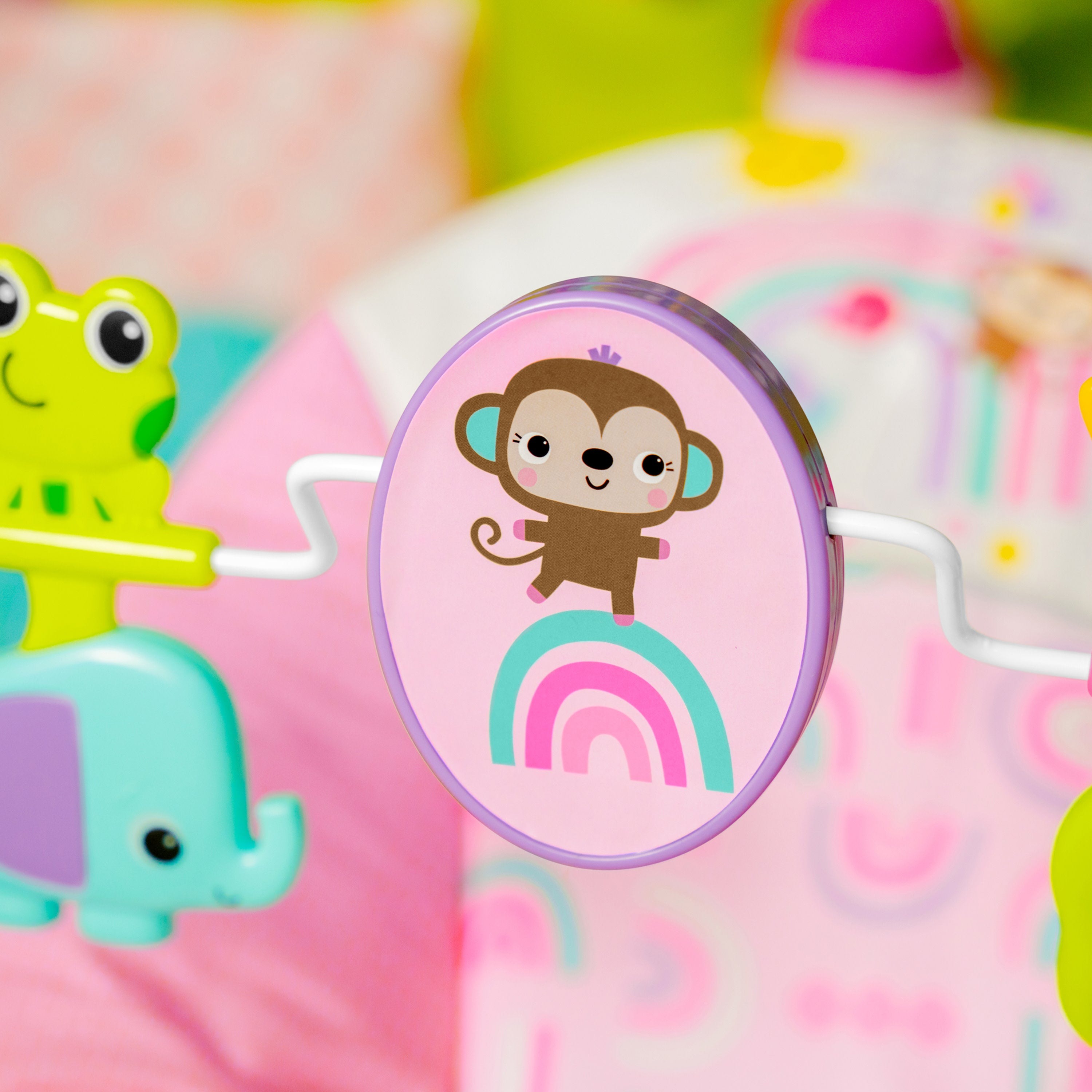 Шезлонг-качалка Bright Starts Pink Paradise, 74451167322