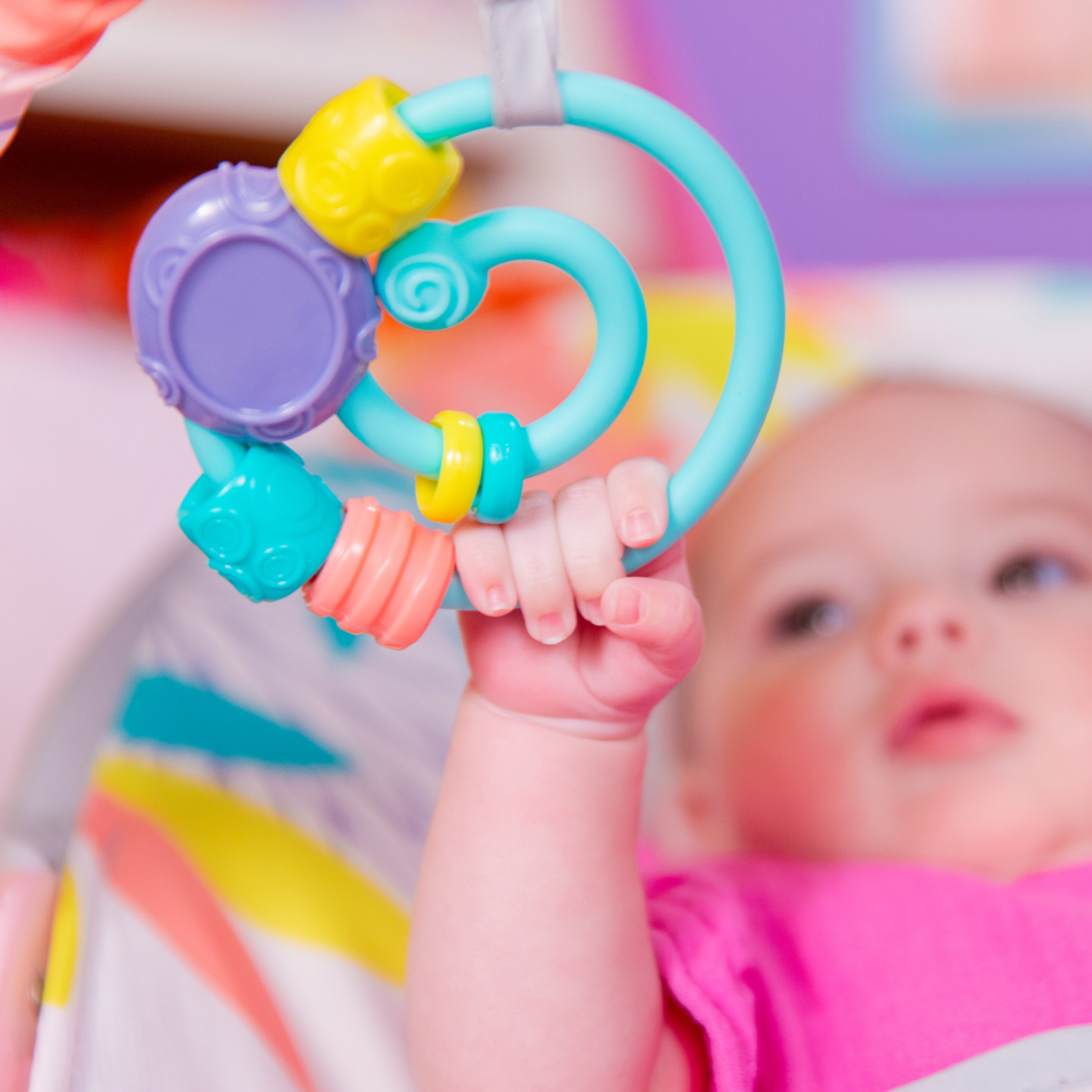 Шезлонг-качалка Bright Starts Flamingo Vibes, 74451122284