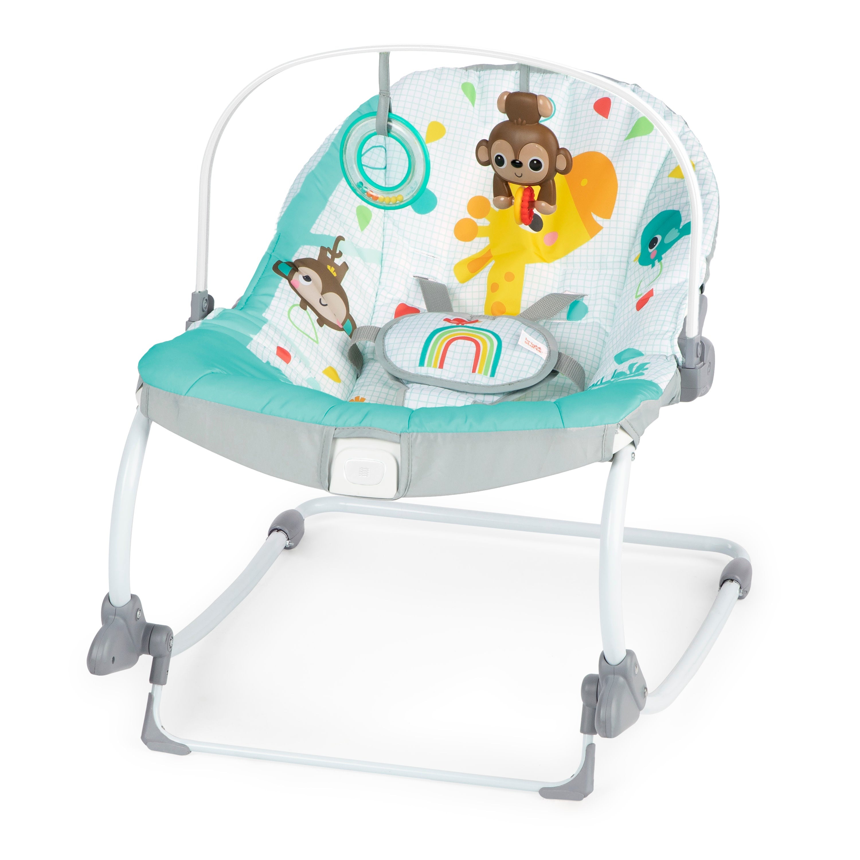 Шезлонг-качалка Bright Starts Wild Vibes Infant to Toddler, 74451130319