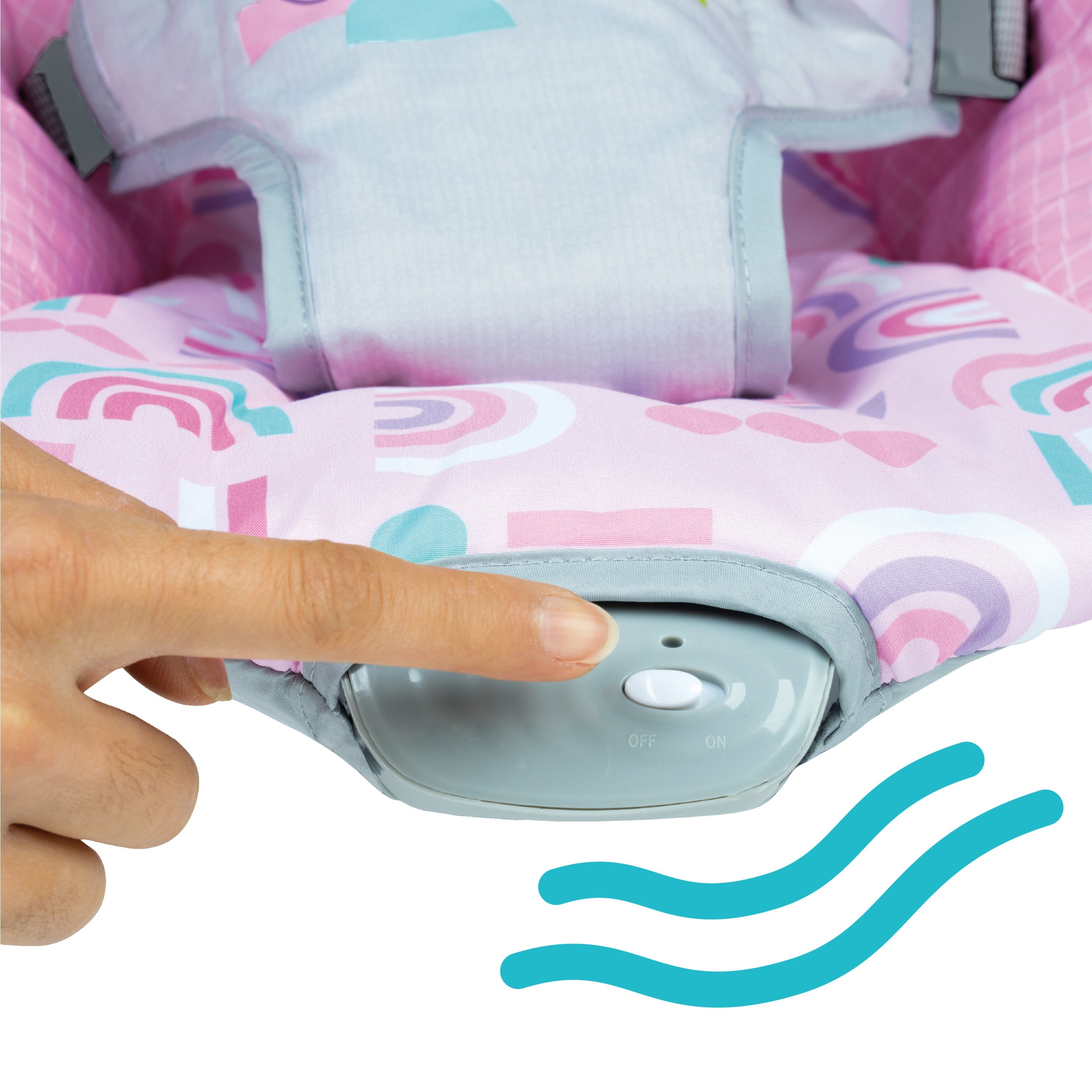 Шезлонг-качалка Bright Starts Pink Paradise, 74451167322