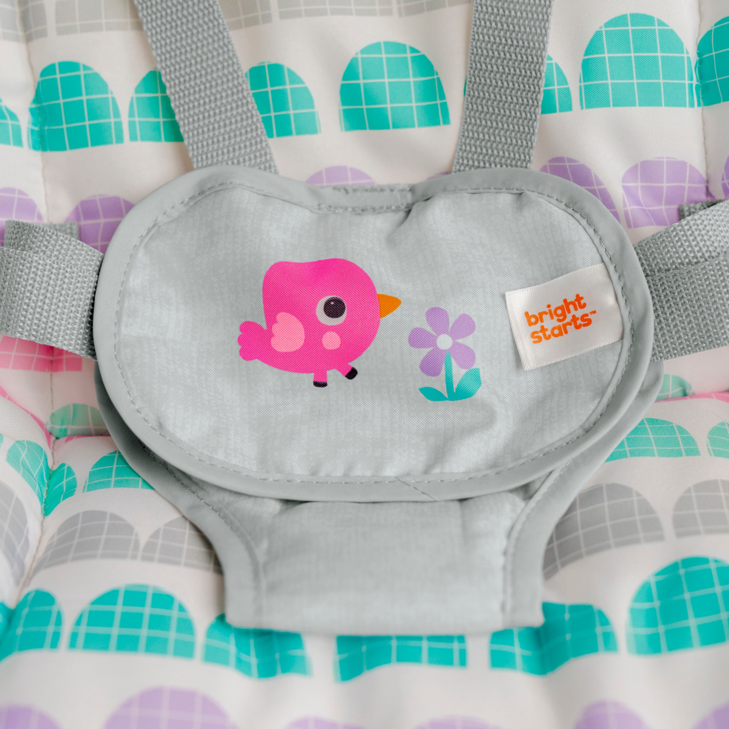 Шезлонг-качалка Bright Starts Rosy Rainbow, 74451130302