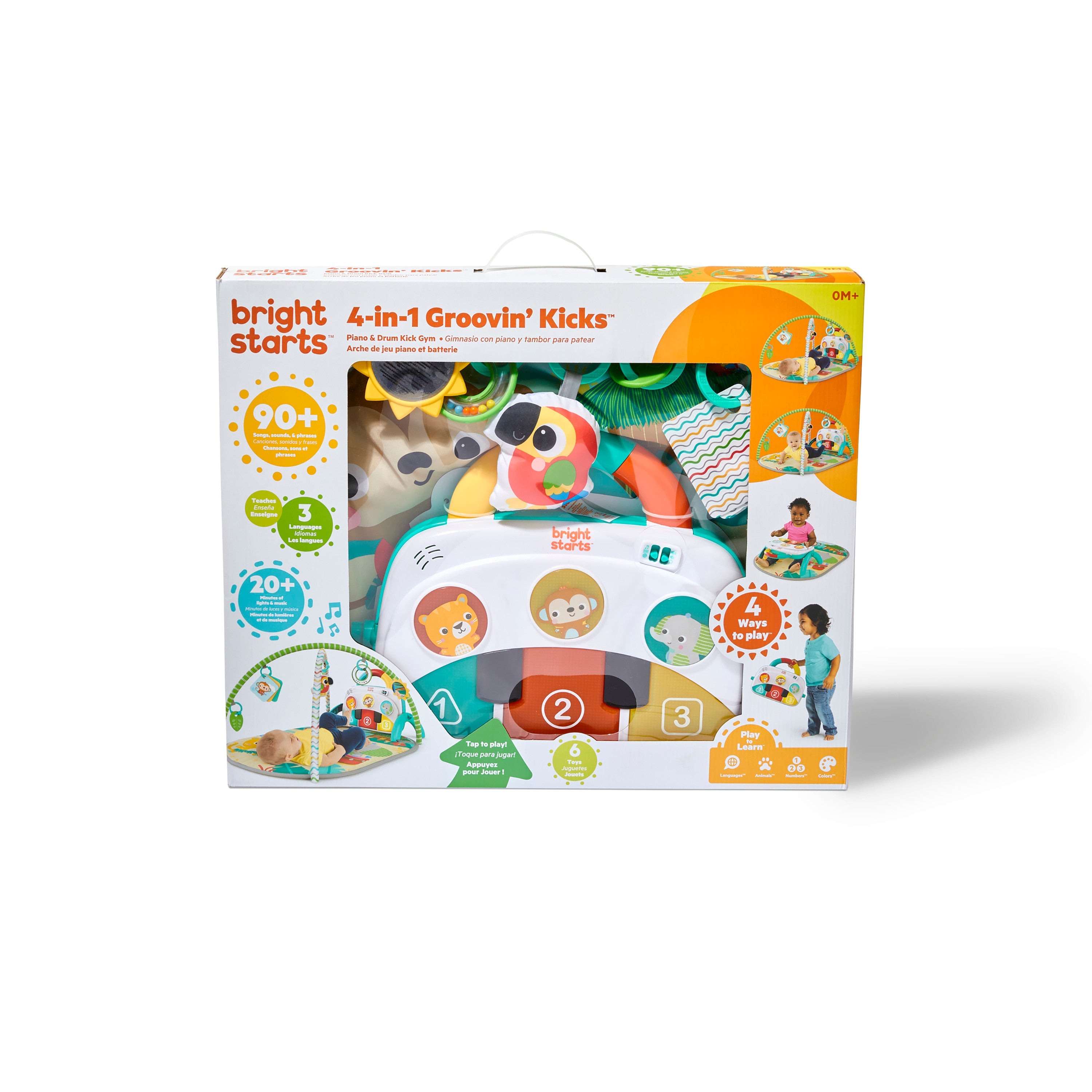 Игровой развивающий коврик Bright Starts Groovin Kicks Tropical Safari, 74451126121