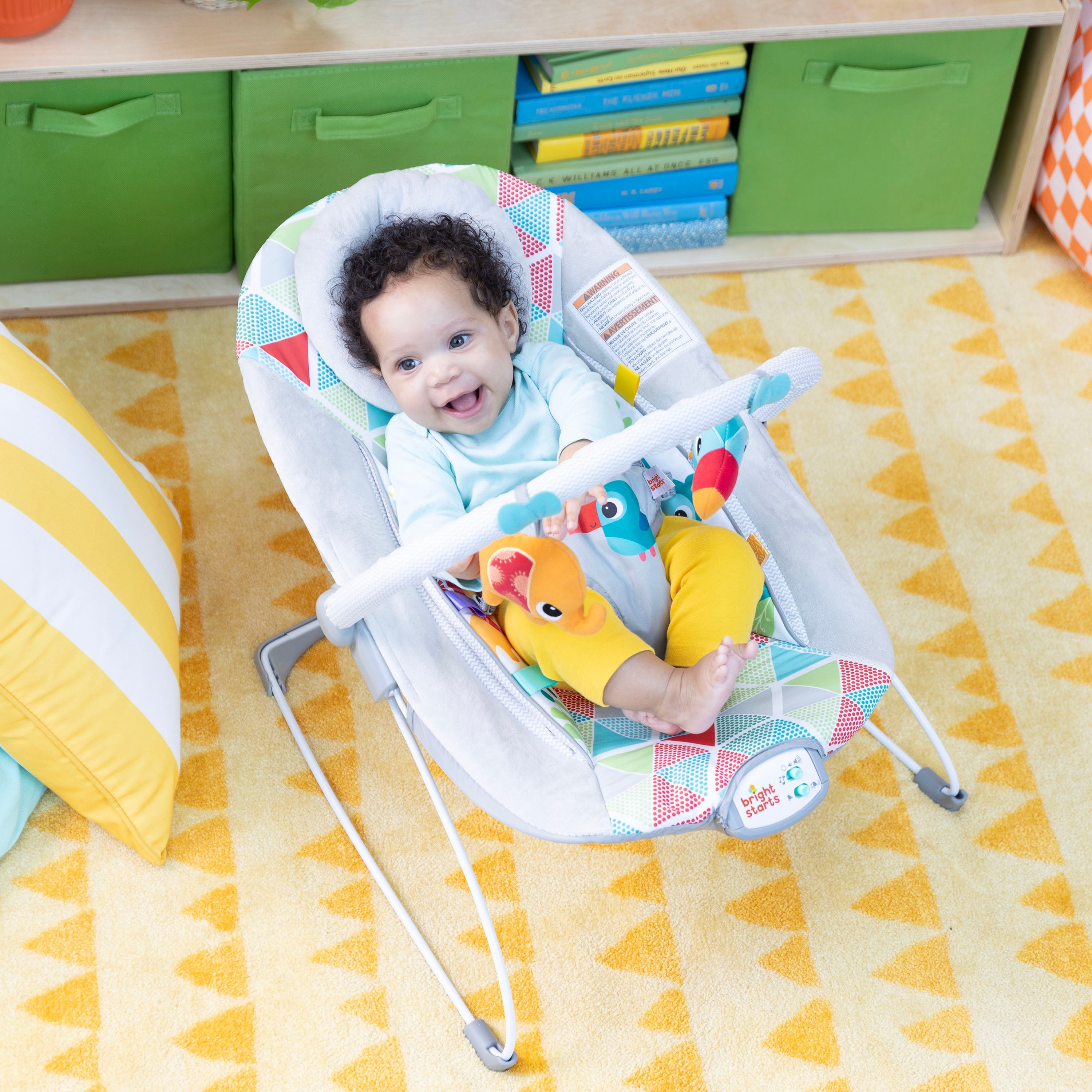 Шезлонг-качалка Bright Starts Toucan Tango, 74451105898