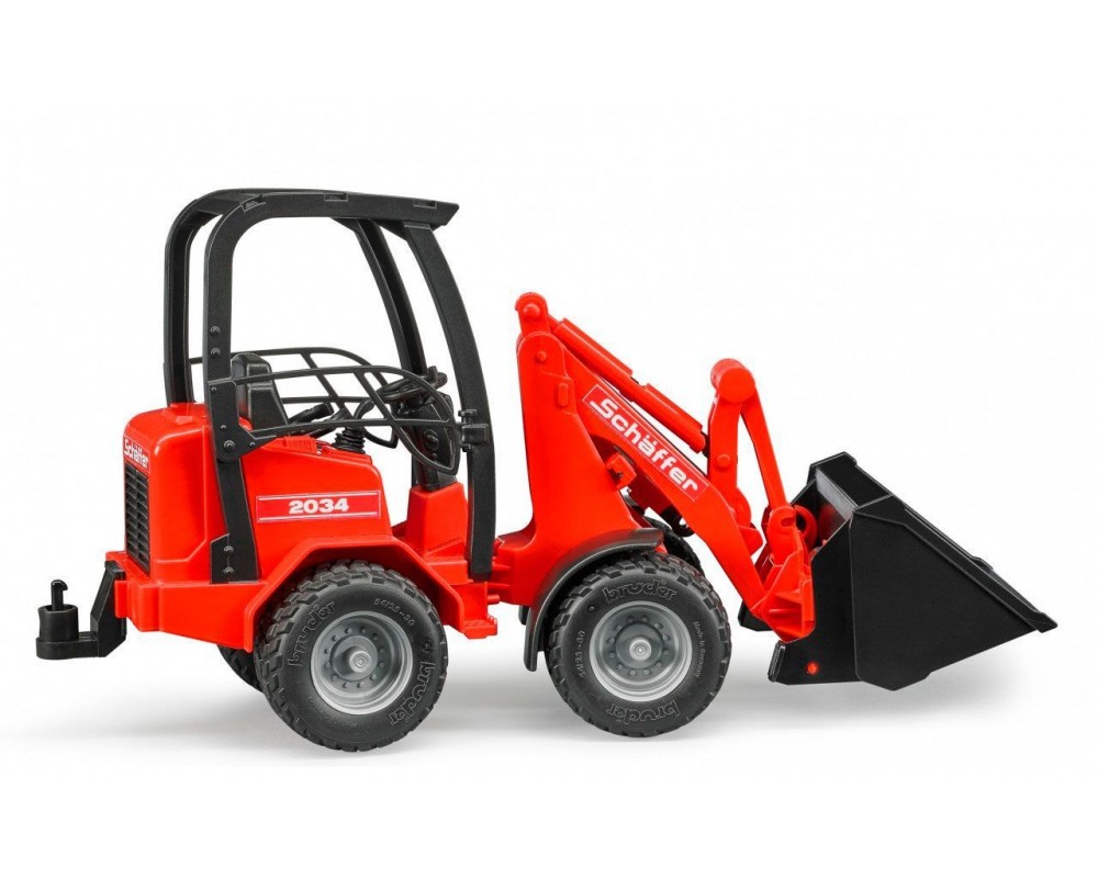 Игрушка Bruder Мини-погрузчик Schaffer Compact 2034, М1:16, 02190