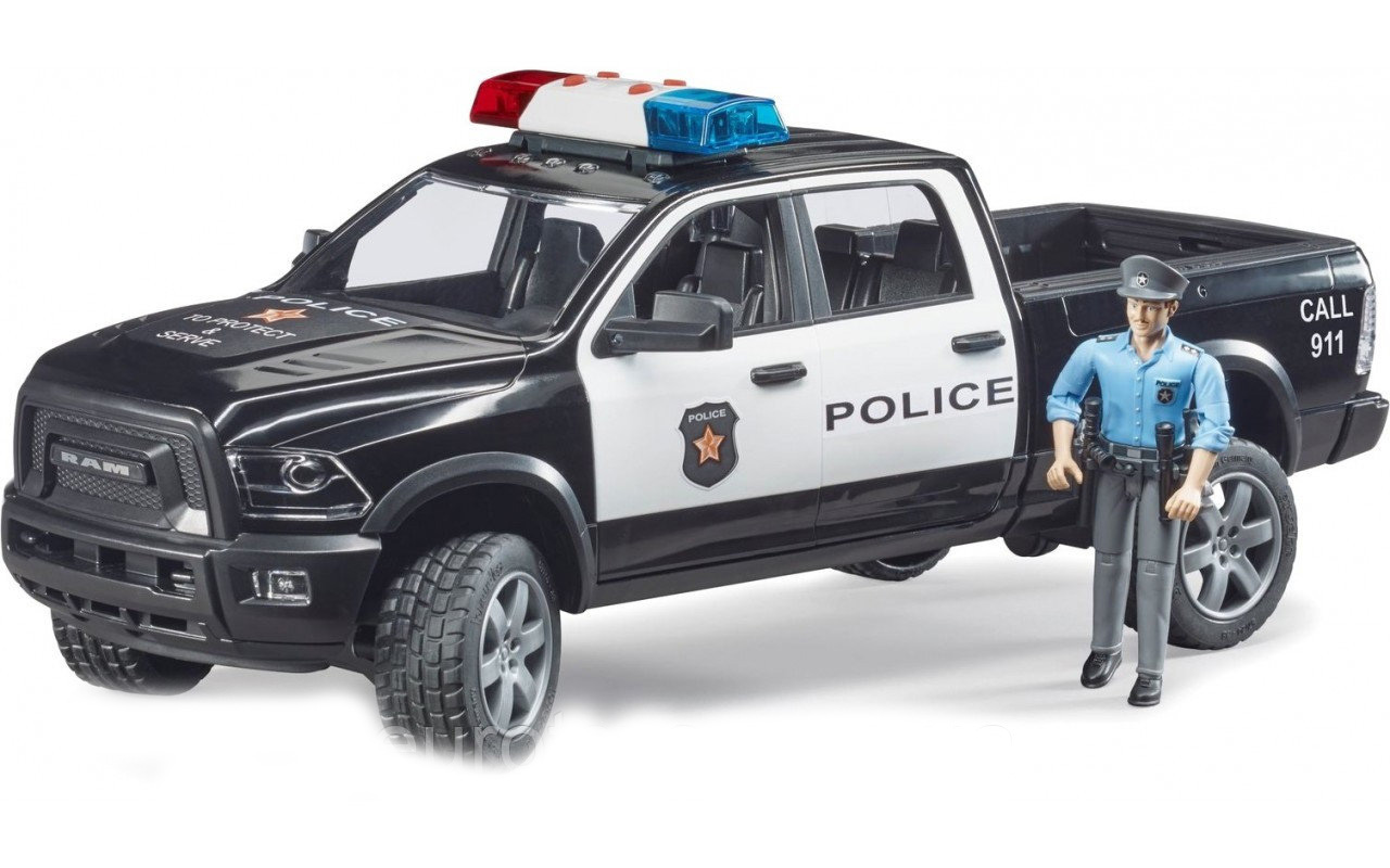 Полицейский пикап Bruder Wrangler с полицейским, 02505