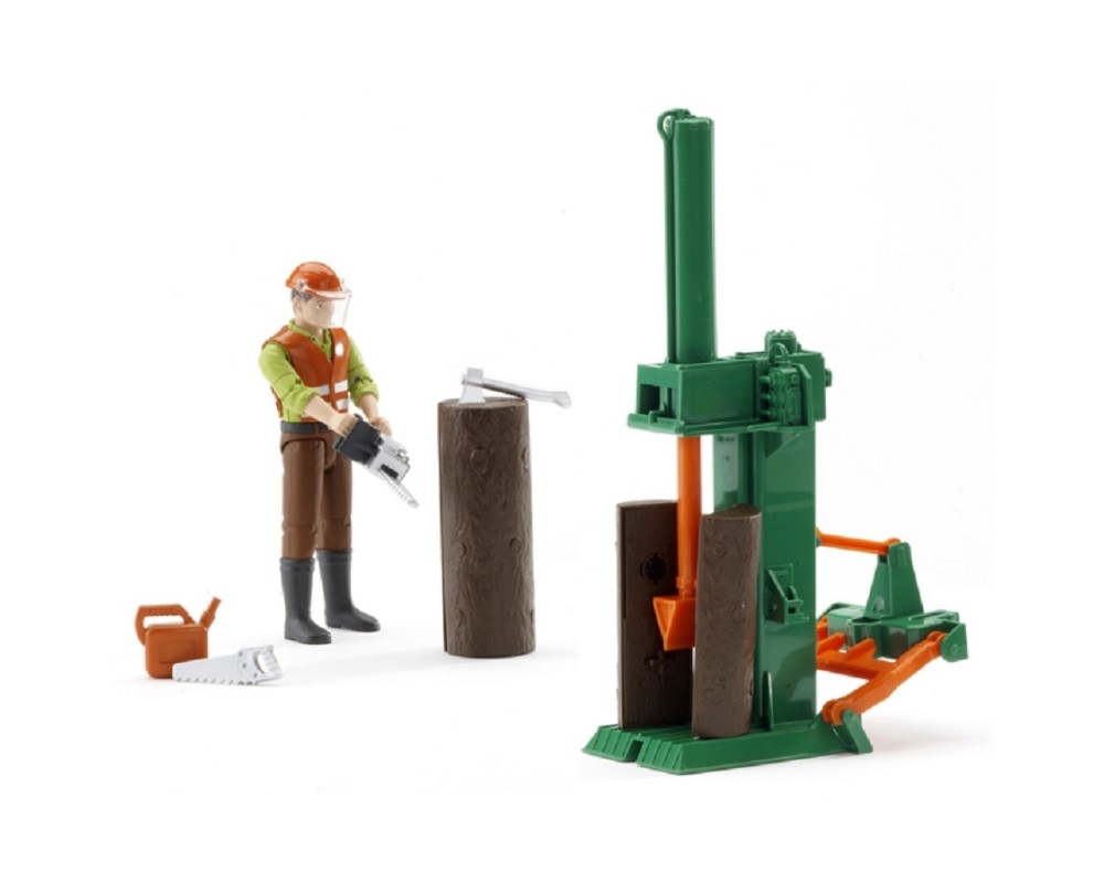 Игрушка Bruder Фигурка рабочего леса с аксессуарами, 62650