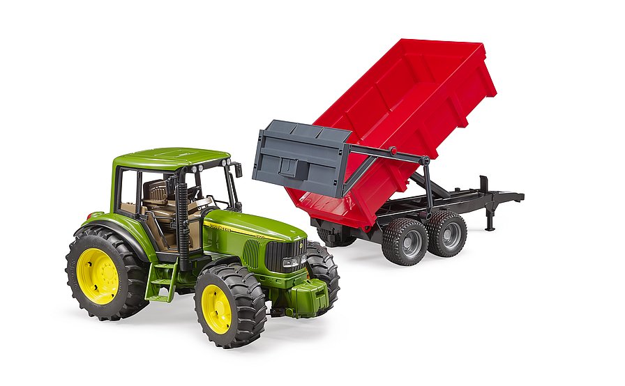 Транспорт BRUDER  Трактор John Deere с прицепом 1:16, 02057