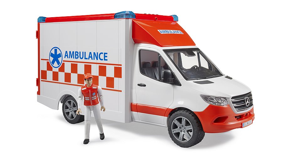 Набор BRUDER  Автомобиль MB Sprinter Скорая помощь с фигуркой 1:16, 02676