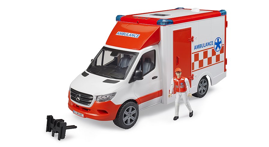 Набор BRUDER  Автомобиль MB Sprinter Скорая помощь с фигуркой 1:16, 02676