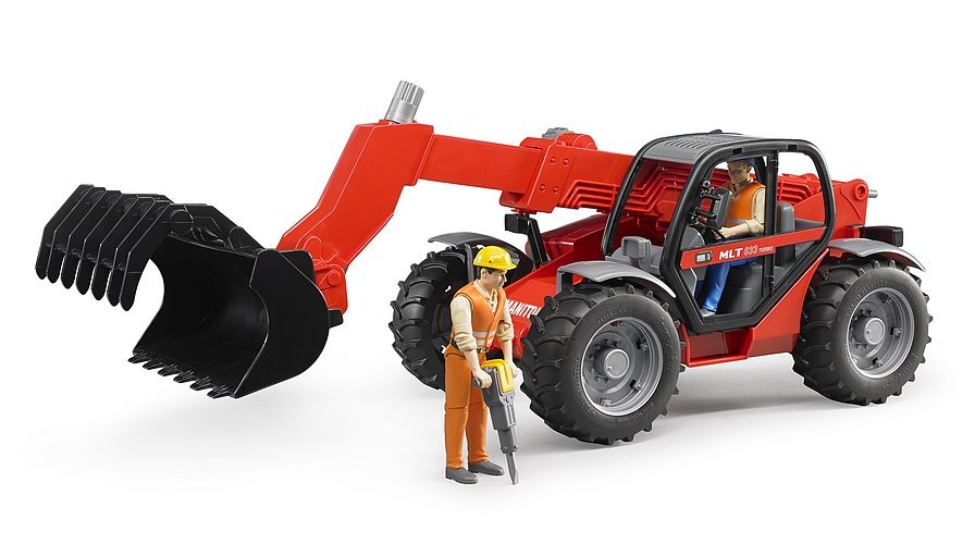 Машинка BRUDER Дорожный погрузчик с телескопической стрелой MLT 633, М1:16, 02125