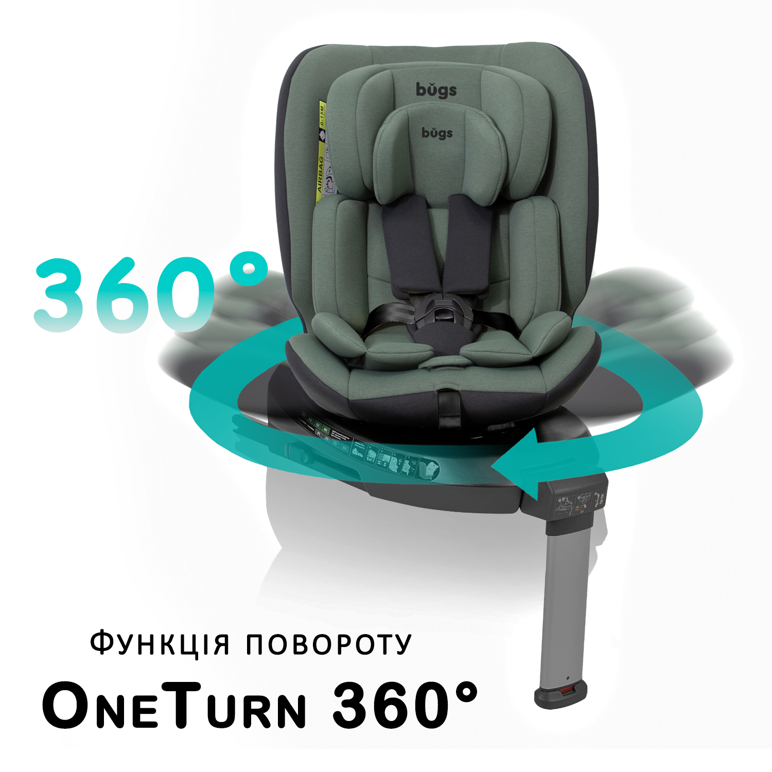 Автокресло Bugs Aera 360
