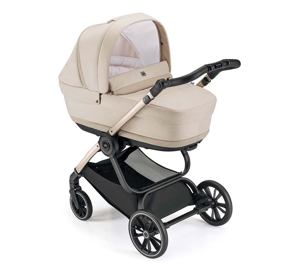 Детская универсальная коляска 2 в 1 Cam TECHNO MILANO (рама золотая)