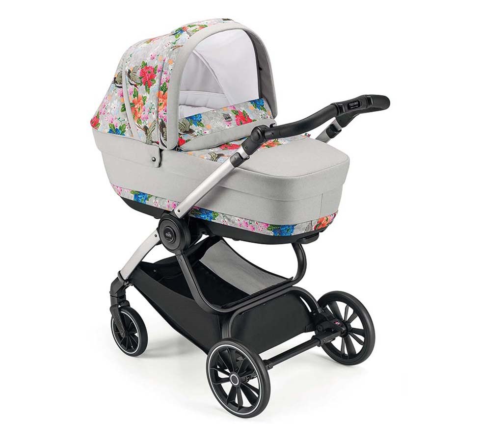 Детская универсальная коляска 2 в 1 Cam TECHNO MILANO (рама серебристая)