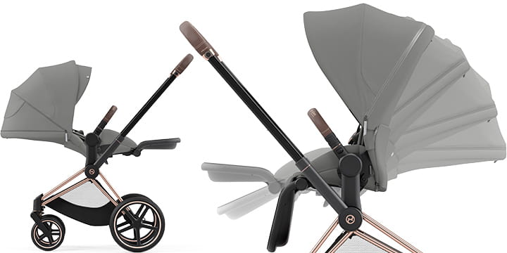 Прогулочная коляска Cybex Priam 4.0 на шасси Rosegold