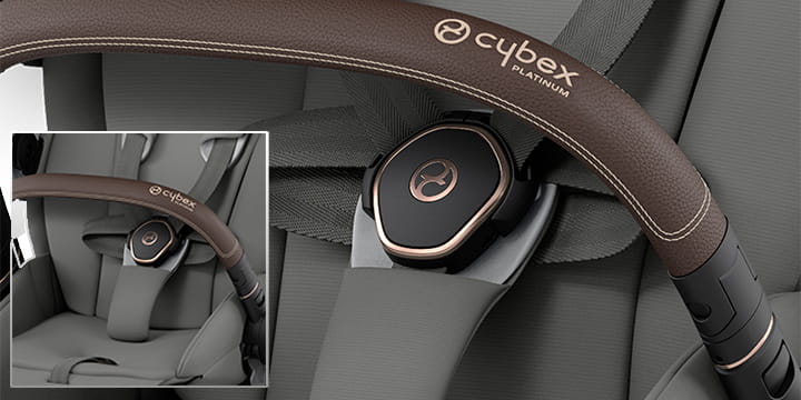 Универсальная коляска 2 в 1 Cybex e-Priam 4.0 на шасси Rosegold