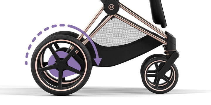 Универсальная коляска 2 в 1 Cybex e-Priam 4.0 на шасси Rosegold