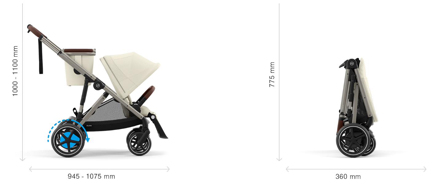 Универсальная коляска 2 в 1 Cybex e-Gazelle S