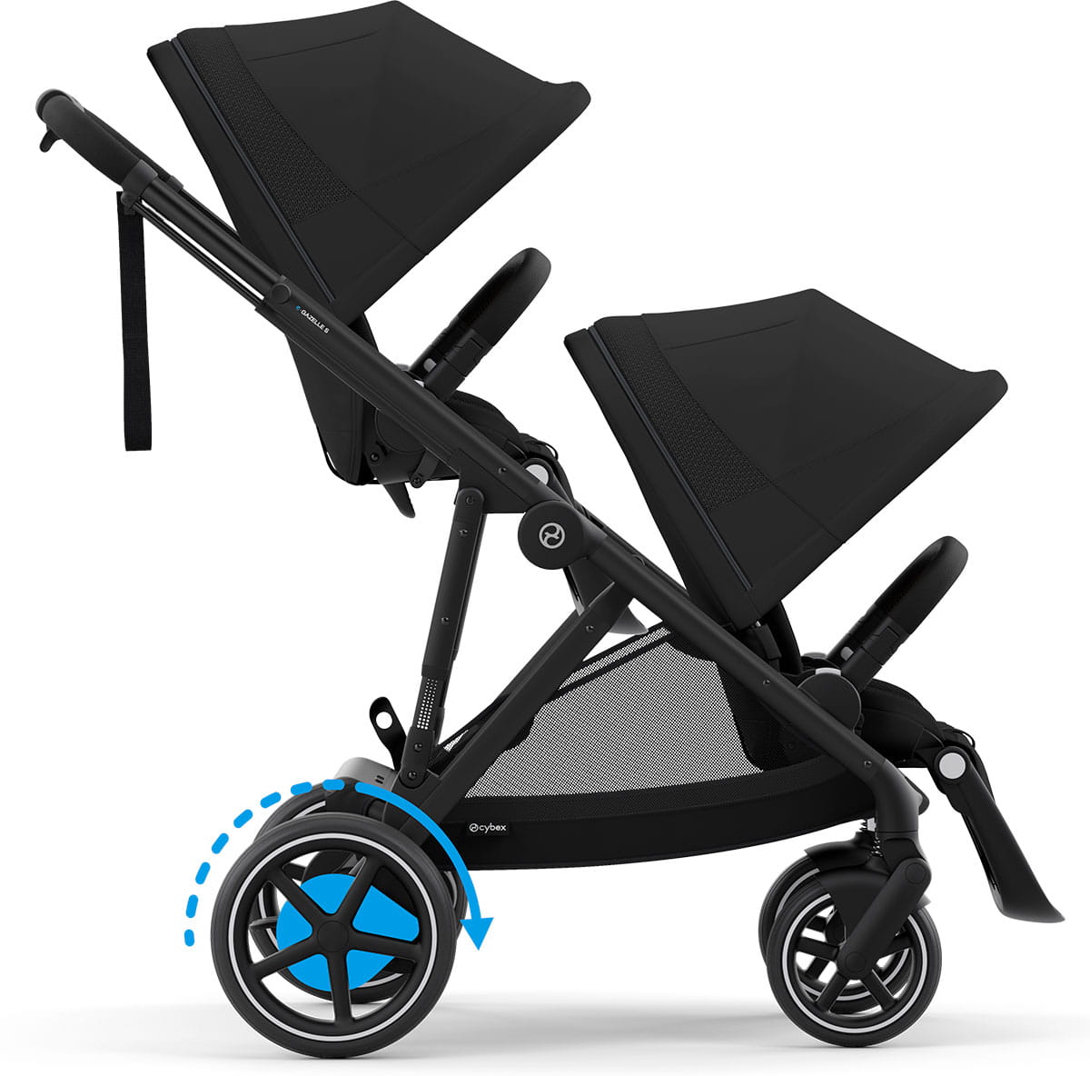 Универсальная коляска для двойни 2 в 1 Cybex e-Gazelle S