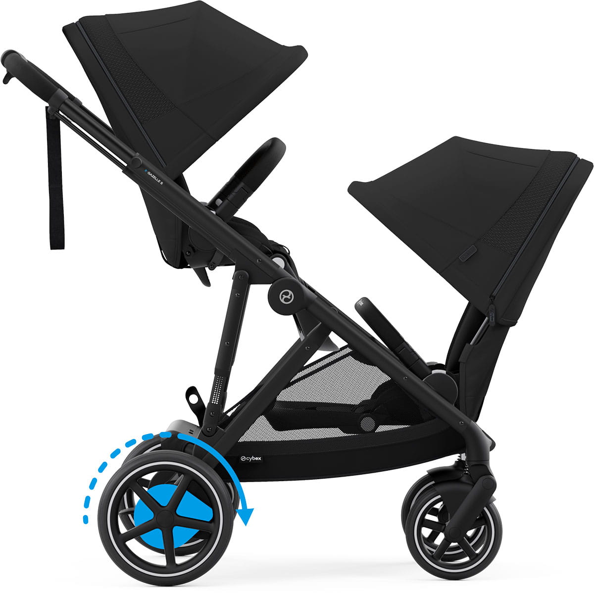 Универсальная коляска для двойни 2 в 1 Cybex e-Gazelle S